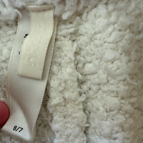 Skims Sweatpants White Youth Girls Sherpa Knit Polyester Size 6/7 - Picture 4 of 6